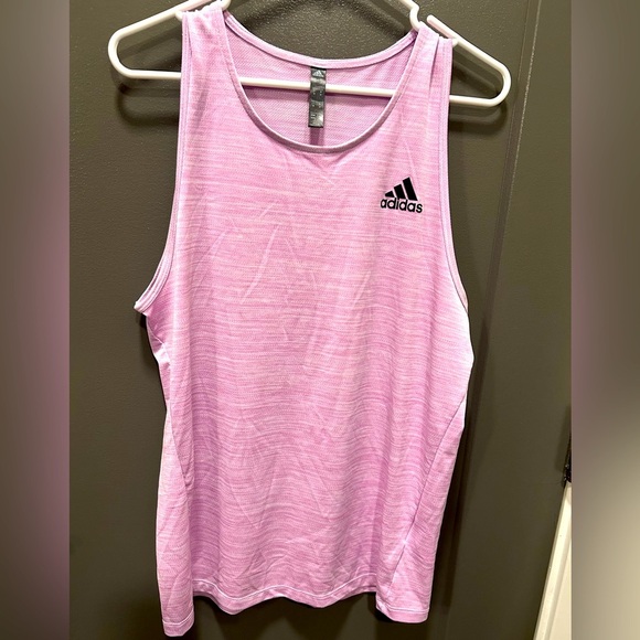 ADIDAS TANK LILAC REGULAR FIT CREW NECK AEROREADY MOISTURE ABSORBING SIZE M - Picture 1 of 5